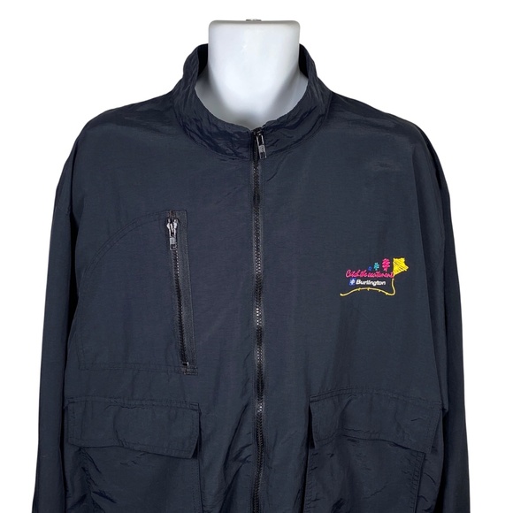 Vintage Burlington Vermont Windbreaker Bomber Jacket - Picture 3 of 8